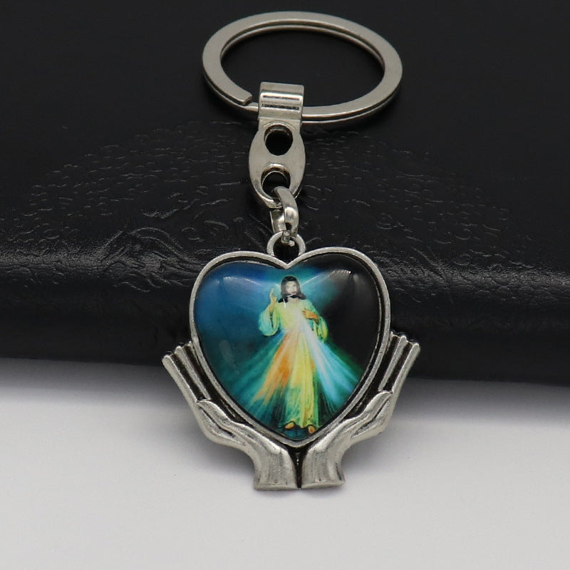 Wholesale Metal Creative Love Album Photo Frame Keychain